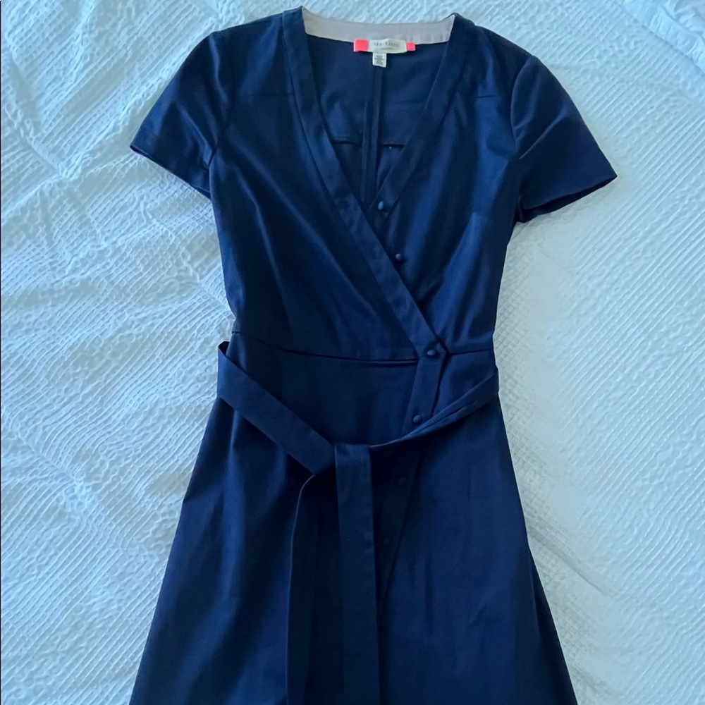 Ted Baker belted wrap dress. Size 1